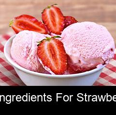 What are the ingredients for strawberry ice cream?